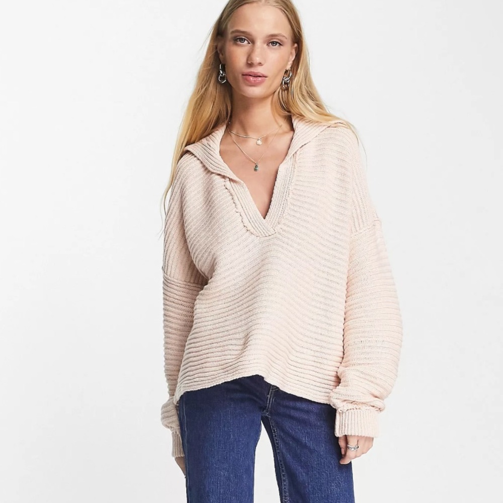 Free People Elegant Pink Women's Sweater